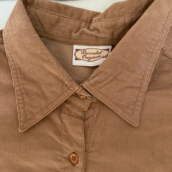 Cracker Barrel Decorated Originals Fall Trees Corduroy Blouse Size Large NWT - Picture 4 of 14